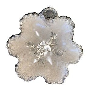 VTG California Original USA Pottery 11" Ceramic Bowl Dish #700 Beige Gold Trim